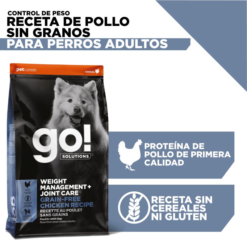 Go! Weight Management + Joint Care Grain-Free Pollo 3 Empaque Go! Weight Management + Joint Care Grain-Free Pollo de 1.6 kg