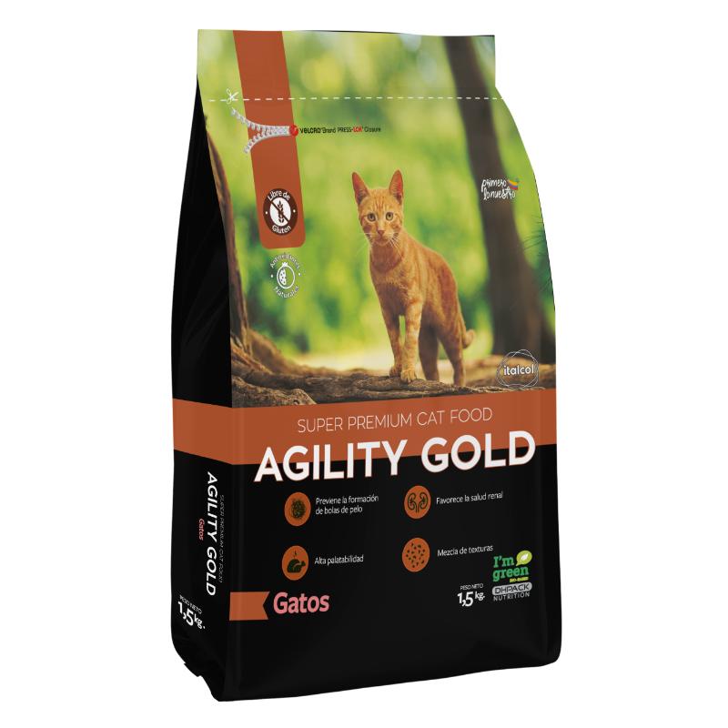 Agility Gold Gatos 1 Alimento Agility Gold Gatos para perros