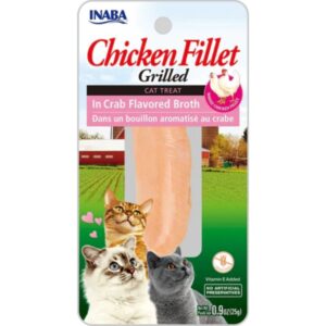 Alimento Inaba Filete de Pollo a la Parrilla en Caldo de Cangrejo para Gato para perros