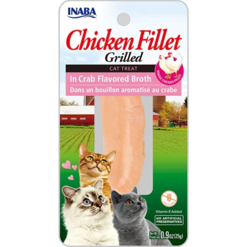 Inaba Filete de Pollo a la Parrilla en Caldo de Cangrejo para Gato 1 Alimento Inaba Filete de Pollo a la Parrilla en Caldo de Cangrejo para Gato para perros