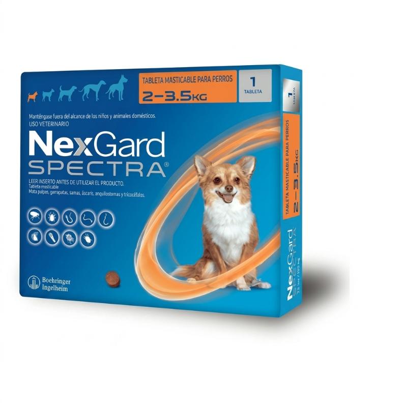 NexGard Spectra Antipulgas para Perros de 2 a 3.5 kg 1 NexGard Spectra Antipulgas para Perros de 2 a 3.5 kg para perros