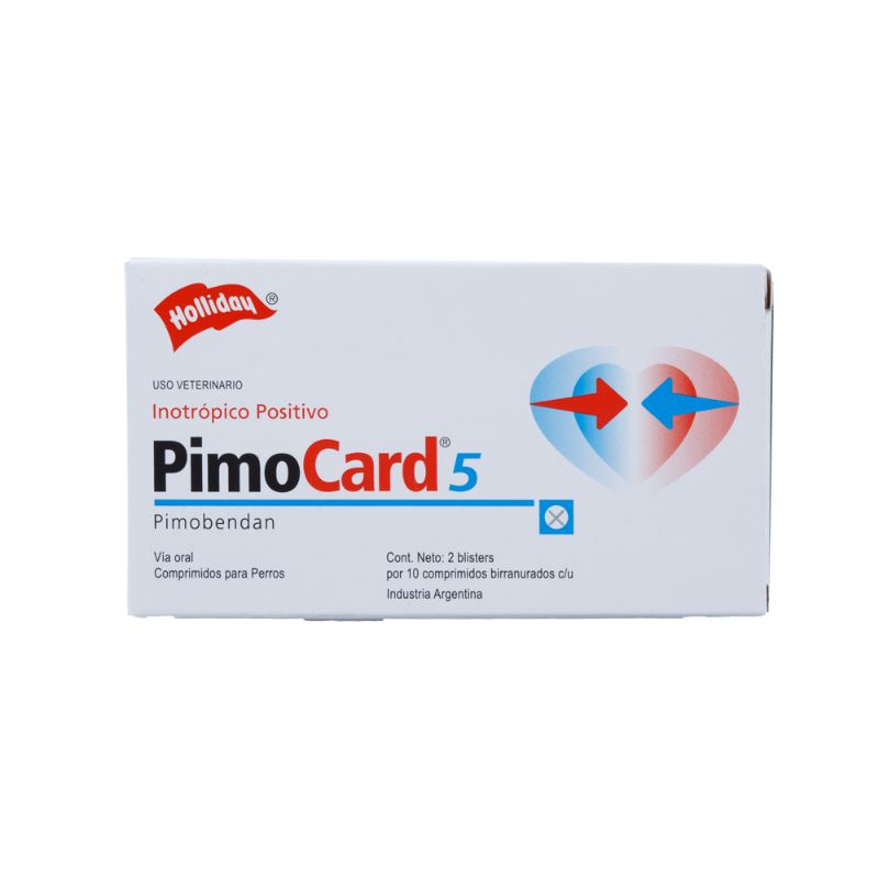 Pimocard 5 mg Soporte Cardiovascular (Caja x 20 Comprimidos) 1 Pimocard 5 mg Soporte Cardiovascular (Caja x 20 Comprimidos) para perros