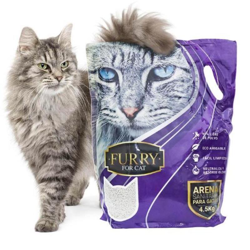 Furry Arena Aglomerante Clásica para Gato 2 Empaque Furry Arena Aglomerante Clásica para Gato de 4.5 kg