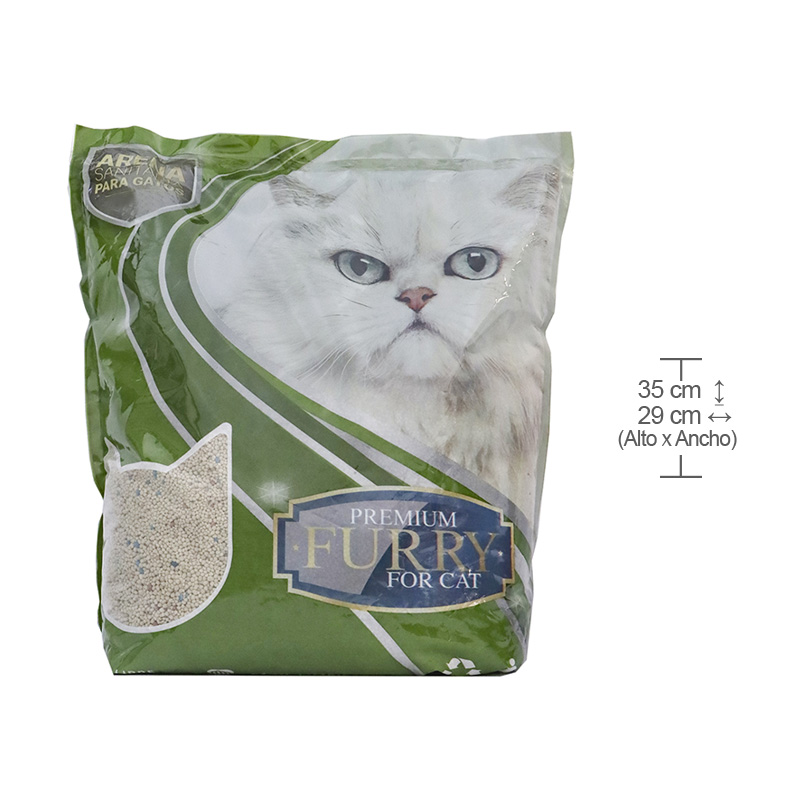 Furry Arena Premium Aglomerante para Gato 4 Empaque Furry Arena Premium Aglomerante para Gato de 4.5 kg