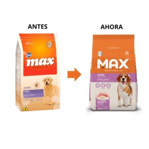 Alimento Max Light Pollo y Arroz para perros