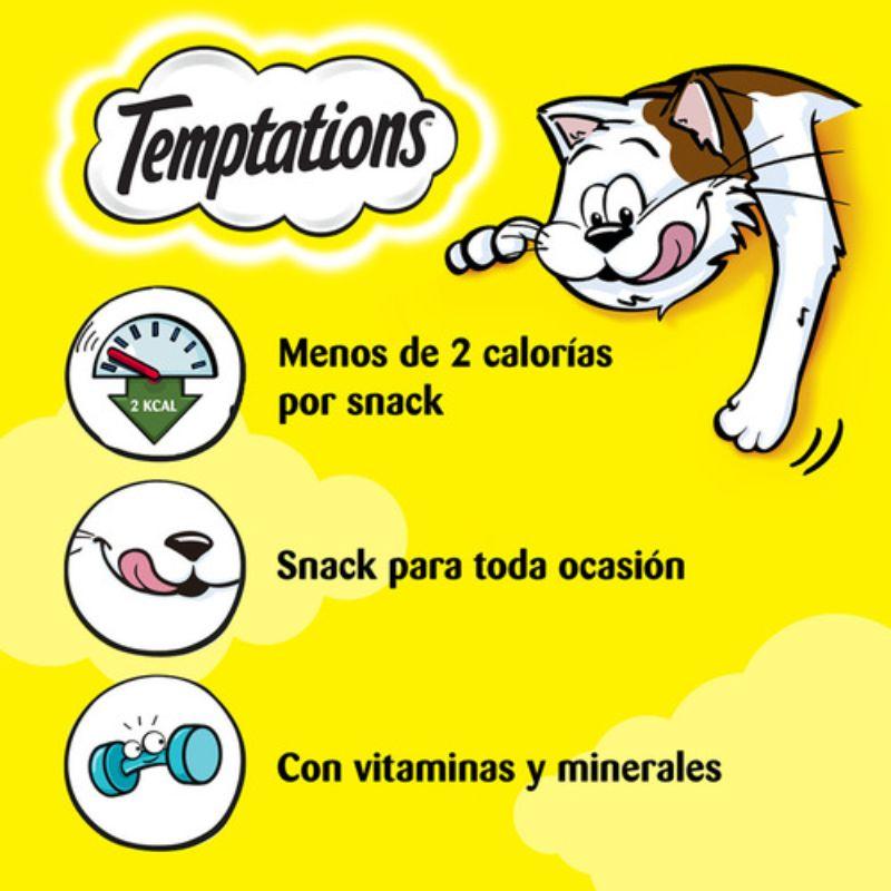 Purina Temptations Snack sabor Camarón para Gato 3 Empaque Purina Temptations Snack sabor Camarón para Gato de 85 g