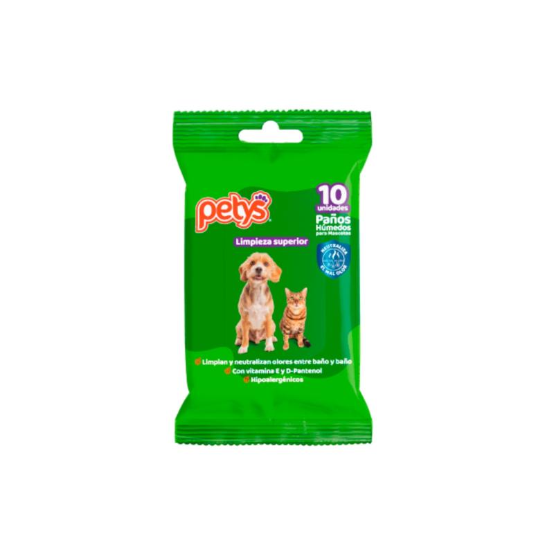 Petys Pañitos Húmedos Limpieza y Cuidado (Perro y Gato) 1 Petys Pañitos Húmedos Limpieza y Cuidado (Perro y Gato) para perros