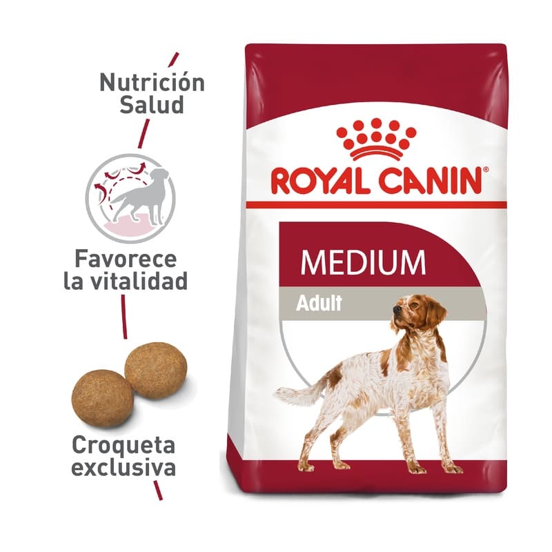Royal Canin Medium Adult 2 Empaque Royal Canin Medium Adult de 4 kg