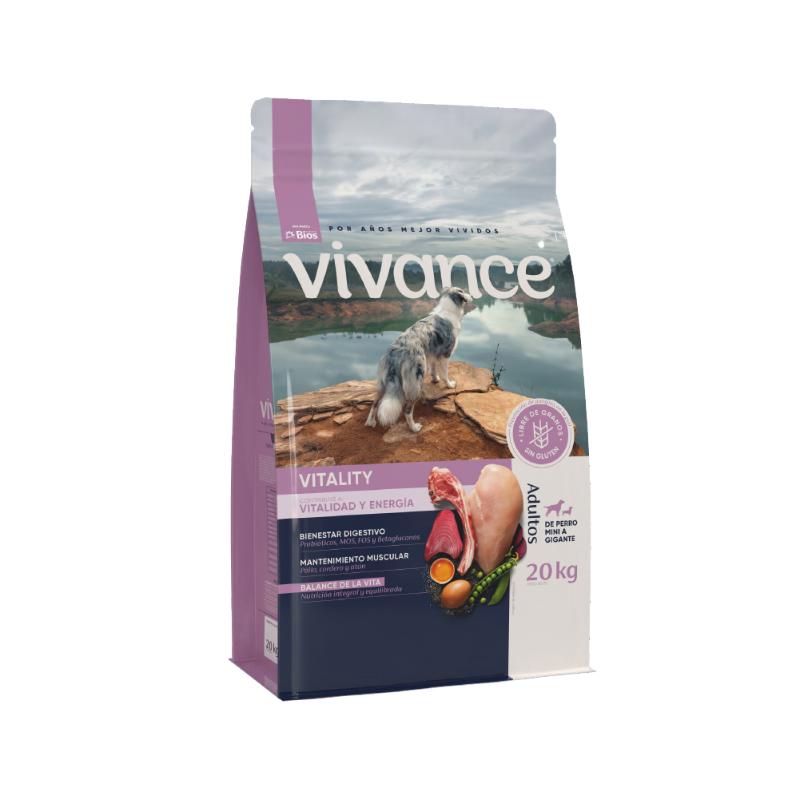 Vivance Vitality Perros Adultos 4 Empaque Vivance Vitality Perros Adultos de 20 kg