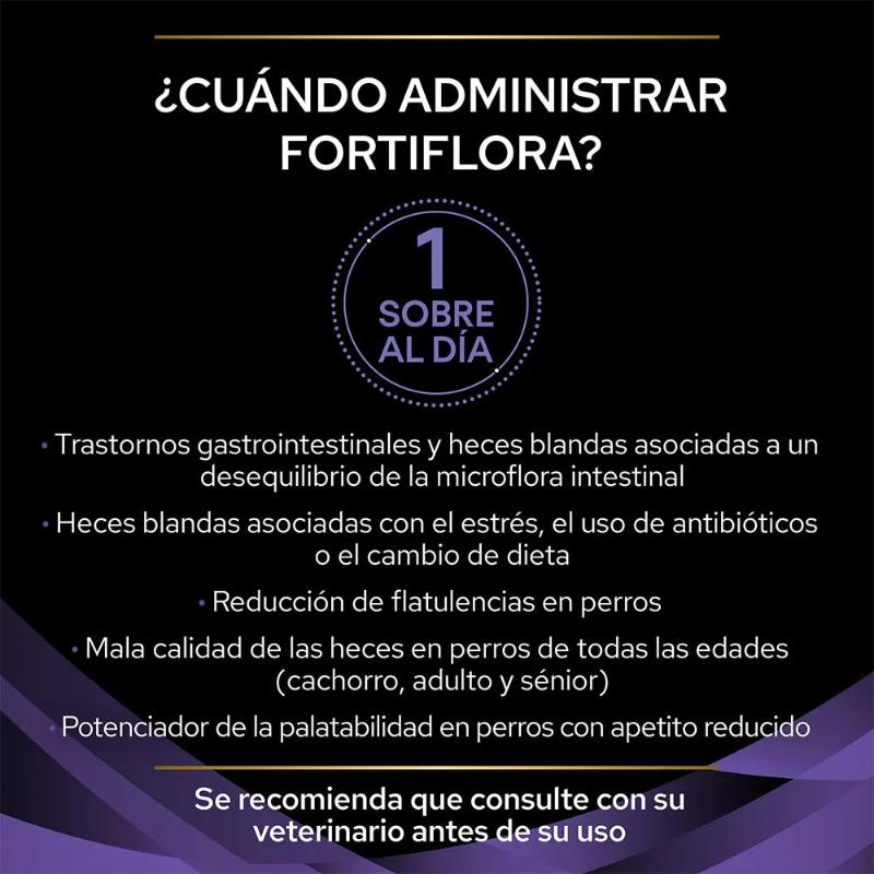 Pro Plan FortiFlora Suplemento Probiótico (Caja x 30 Sobres) 3 Empaque Pro Plan FortiFlora Suplemento Probiótico (Caja x 30 Sobres) de 900 g