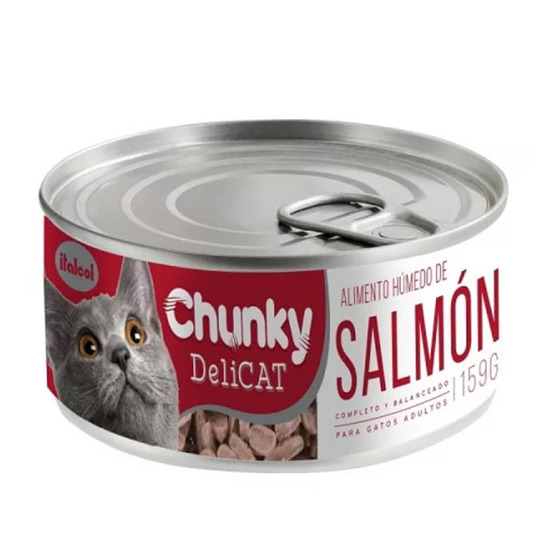 Chunky Delicat Salmón para Gato (Lata) 1 Alimento Chunky Delicat Salmón para Gato (Lata) para perros