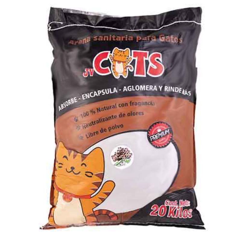 JV Cats Arena Sanitaria Aroma Café 4 Empaque JV Cats Arena Sanitaria Aroma Café de 20 kg