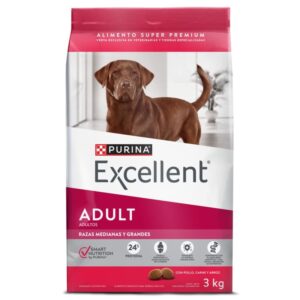 Alimento Purina Excellent Adulto Razas Medianas y Grandes Pollo y Arroz para perros
