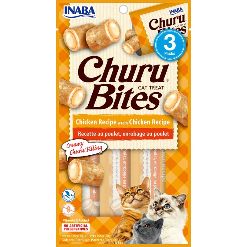 Inaba Churu Bites Chicken Wraps con Pollo para Gato 1 Alimento Inaba Churu Bites Chicken Wraps con Pollo para Gato para perros
