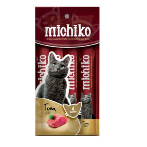 Michiko Snack Húmedo Atún para gato 4 sobres