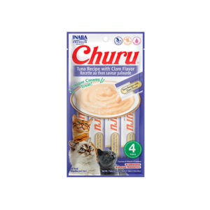 Inaba Churu Gato Atún con Almeja (4 Tubos)