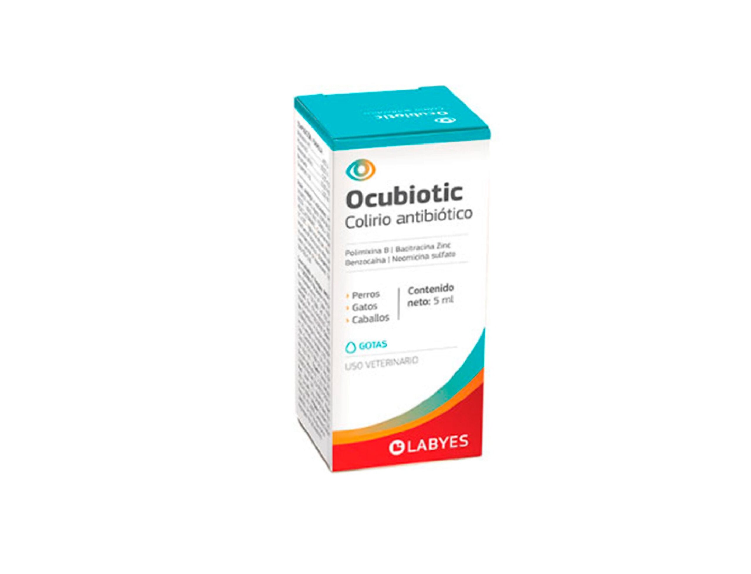 Ocubiotic Colirio Antibiótico para Perro y Gato (5 ml) 1 Ocubiotic colirio antibiótico 5 ml para perro y gato