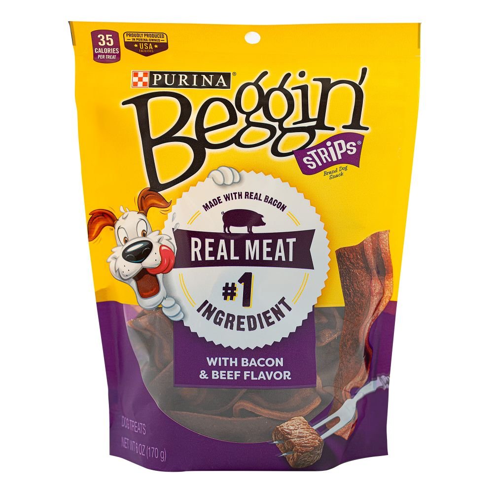Beggin Strips Tiras de Tocineta y Carne 6 oz 1 Beggin Strips tiras de tocineta y carne 6 oz