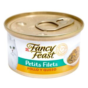Fancy Feast Petits Filets pollo y queso para gato 3 oz