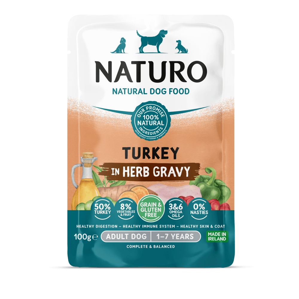 Naturo Adulto Pavo en Salsa de Hierbas Perro (Pouch 100 g) 1 Naturo Adulto Pavo en salsa de hierbas perro pouch 100 g