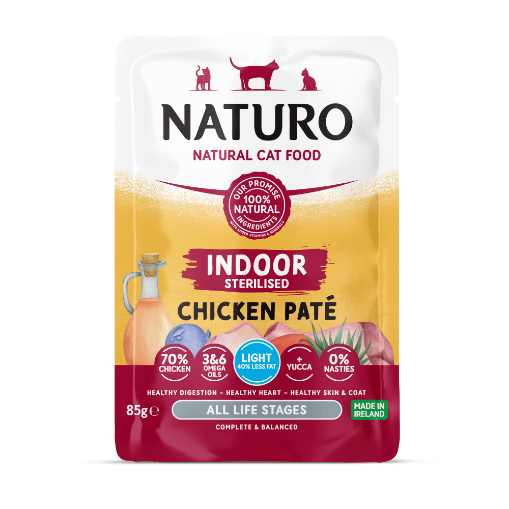 Naturo Gato Esterilizado Indoor Paté de Pollo (Pouch 85 g) 1 Naturo Gato Esterilizado Indoor paté de pollo pouch 85 g