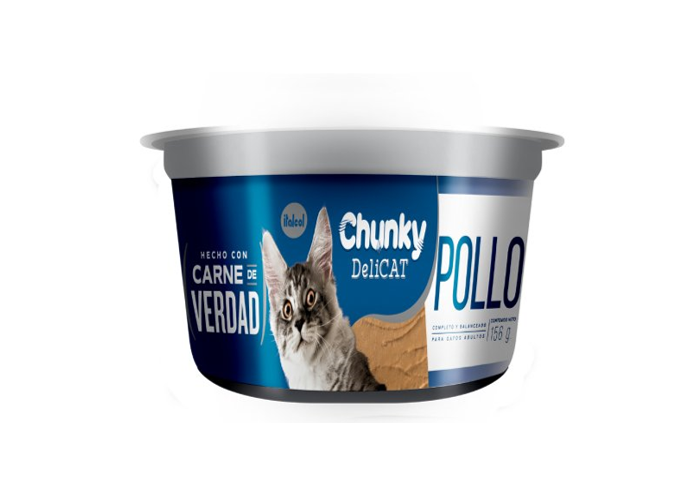 Chunky Delicat Pollo para Gato (Pote) 1 Chunky Delicat Pollo para Gato pote 156 g