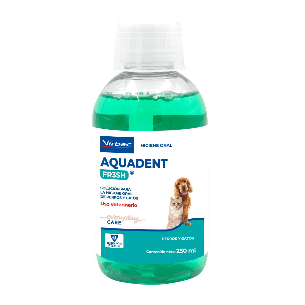 Virbac Aquadent Fresh Higiene Bucal para el Agua 250 ml 1 Virbac Aquadent Fresh higiene bucal para el agua 250 ml