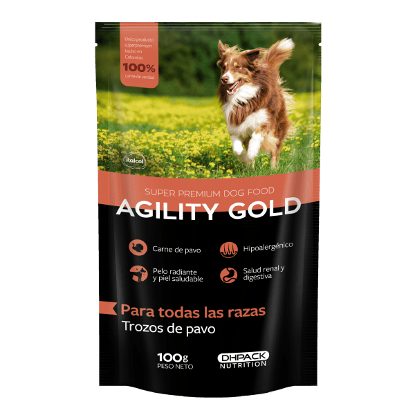 Agility Pouch Trozos de Pavo Perro 100 g 1 Agility Pouch trozos de pavo para perro 100 g