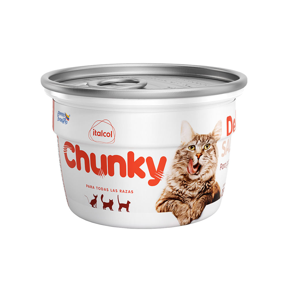 Chunky Delicat Salmón para Gato (Pote) 1 Chunky Delicat Salmón para gato pote 156 g