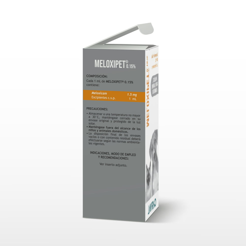 Meloxipet Analgésico y Antiinflamatorio Perro 10 ml 5 Meloxipet analgésico y antiinflamatorio para perro 10 ml