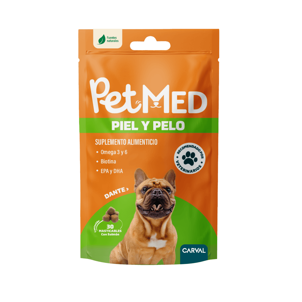PetMED Piel y Pelo Suplemento Perro 30 Masticables 1 PetMED Piel y Pelo suplemento para perro 30 masticables