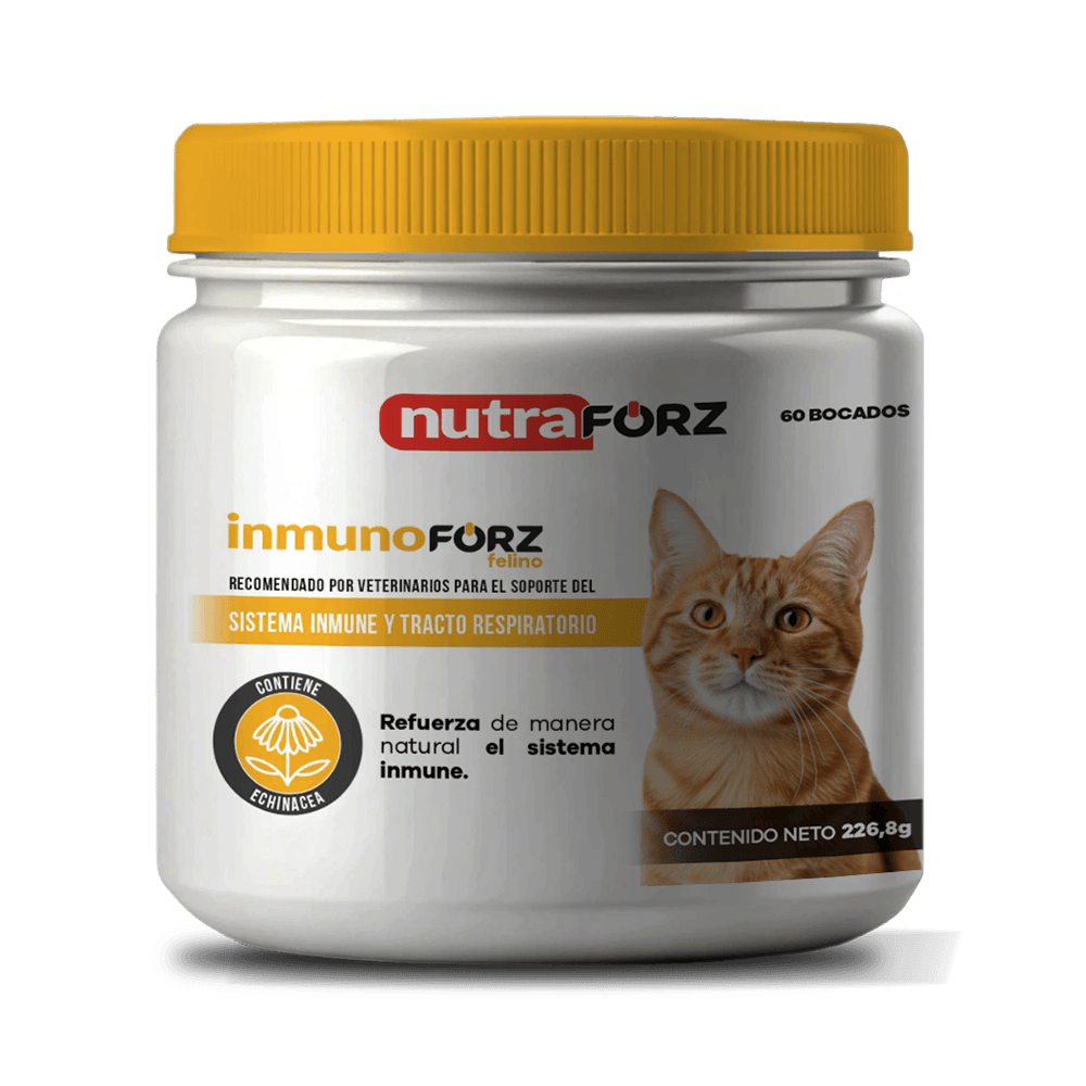 Inmunoforz Suplemento Inmunológico Gato 60 Masticables 1 Inmunoforz suplemento inmunológico para gato 60 masticables