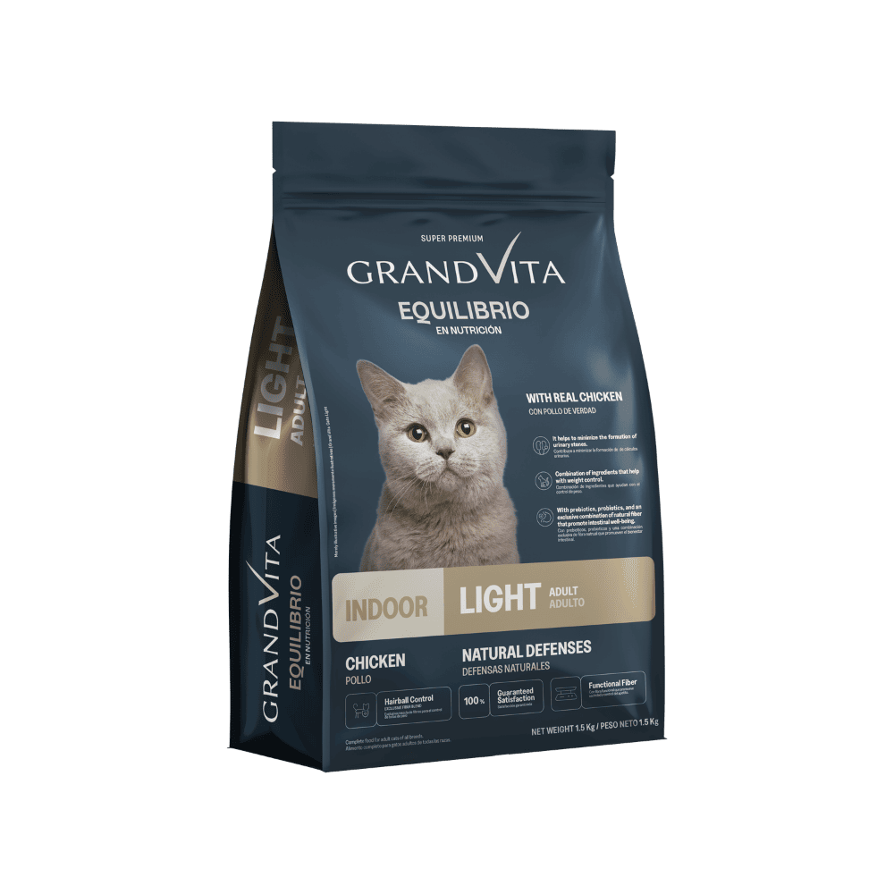 Equilibrio Grand Vita Light Gato Adulto 1,5 kg 1 Equilibrio Grand Vita Light para gato adulto 1,5 kg