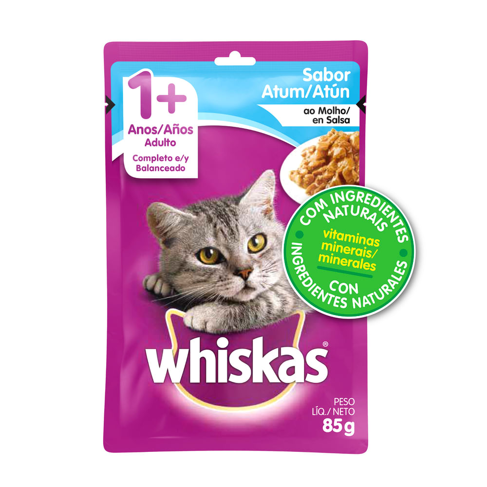 Whiskas Adultos Atún en Salsa Pouch 85 g 3 Whiskas Adultos Atún en Salsa Pouch 85 g - imagen 3