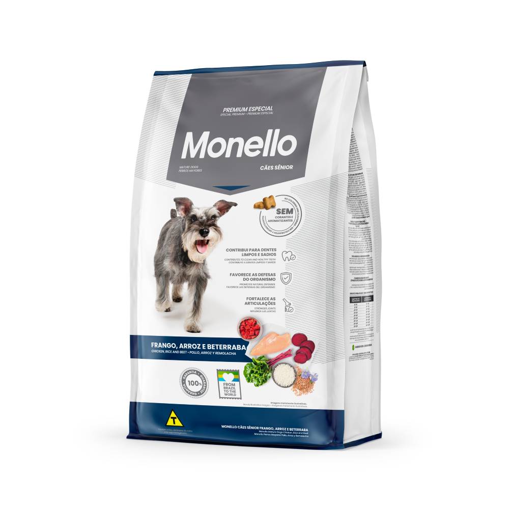 Monello Senior Pollo, Arroz y Remolacha para Perro 1 kg 1 Monello Senior pollo, arroz y remolacha para perro 1 kg