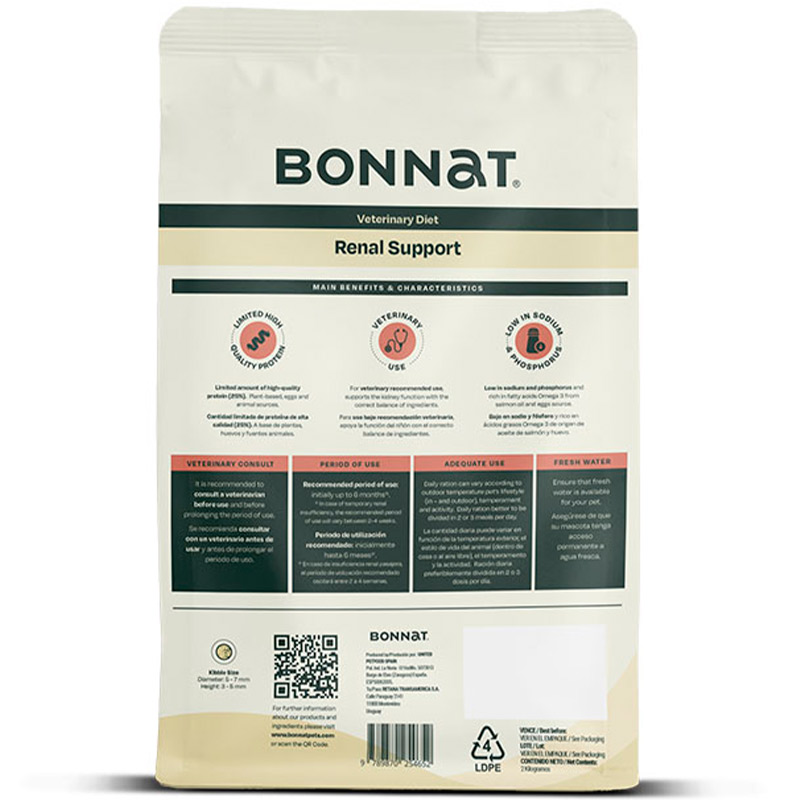 Bonnat Veterinary Diet Soporte Renal Gato - 2 kg 2 Bonnat Veterinary Diet Soporte Renal Gato - 2 kg — imagen 2