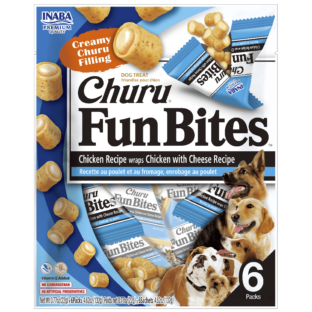 Inaba Churu Fun Bites Pollo Relleno de Pollo y Queso Perro (6 uds) 2 Inaba Churu Fun Bites pollo relleno de pollo y queso para perro 6 unidades