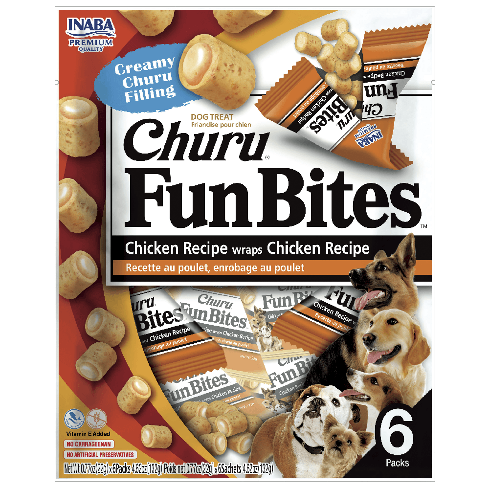 Inaba Churu Fun Bites Pollo Relleno de Pollo Perro (6 uds) 3 Inaba Churu Fun Bites pollo relleno de pollo para perro 6 unidades