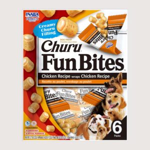 Inaba Churu Fun Bites pollo relleno de pollo para perro 6 unidades