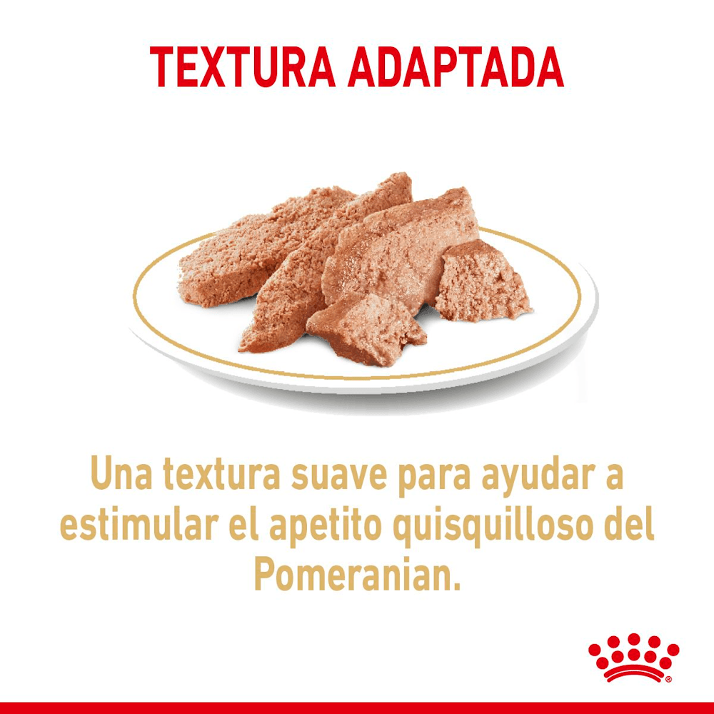 Royal Canin Pomeranian Adult Loaf Perro (Lata 85 g) 4 Royal Canin Pomeranian Adult Loaf lata 85 g