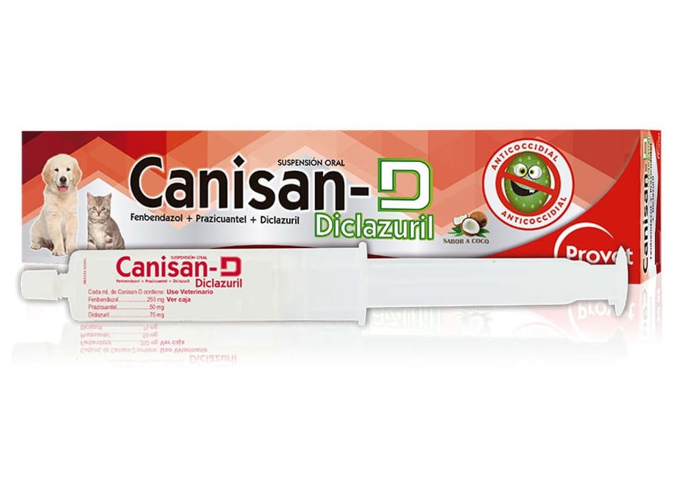 Canisan-D Desparasitante y Anticoccidial para Perros y Gatos 1 Canisan-D Desparasitante y Anticoccidial para Perros y Gatos