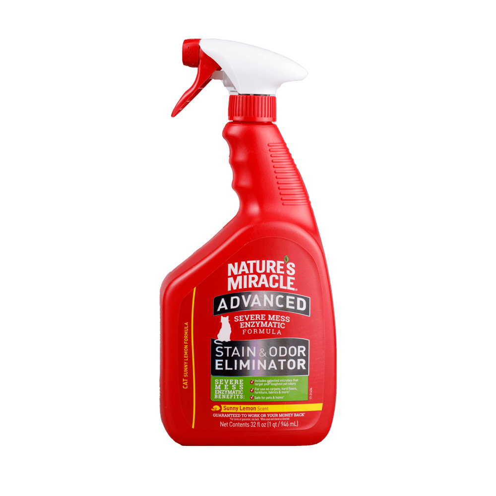 Nature's Miracle Eliminador Avanzado de Manchas y Olores Gato 32 oz 1 Nature's Miracle eliminador avanzado de manchas y olores para gato 32 oz