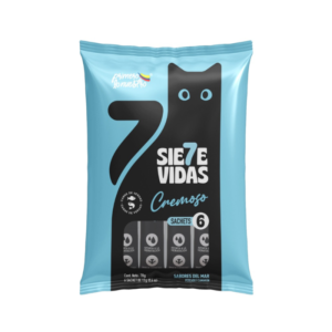 7 Vidas Cremoso Sabores del Mar gato 6 sobres
