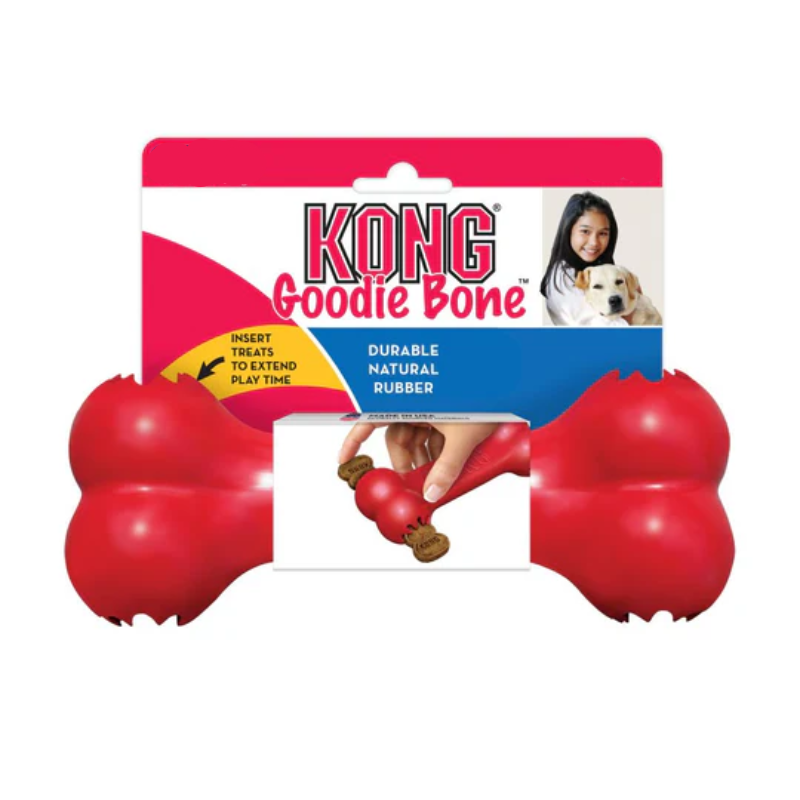 KONG Goodie Bone Hueso de Caucho Interactivo para Perro 1 KONG Goodie Bone hueso de caucho interactivo para perro