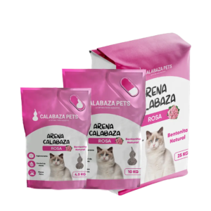 Calabaza Pets Arena para Gatos Aroma Rosa