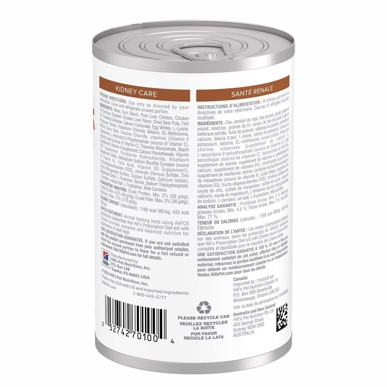 Hill's Prescription Diet k/d Cuidado Renal Perro Lata 13 oz 2 Hill's Prescription Diet k/d cuidado renal para perro lata 13 oz