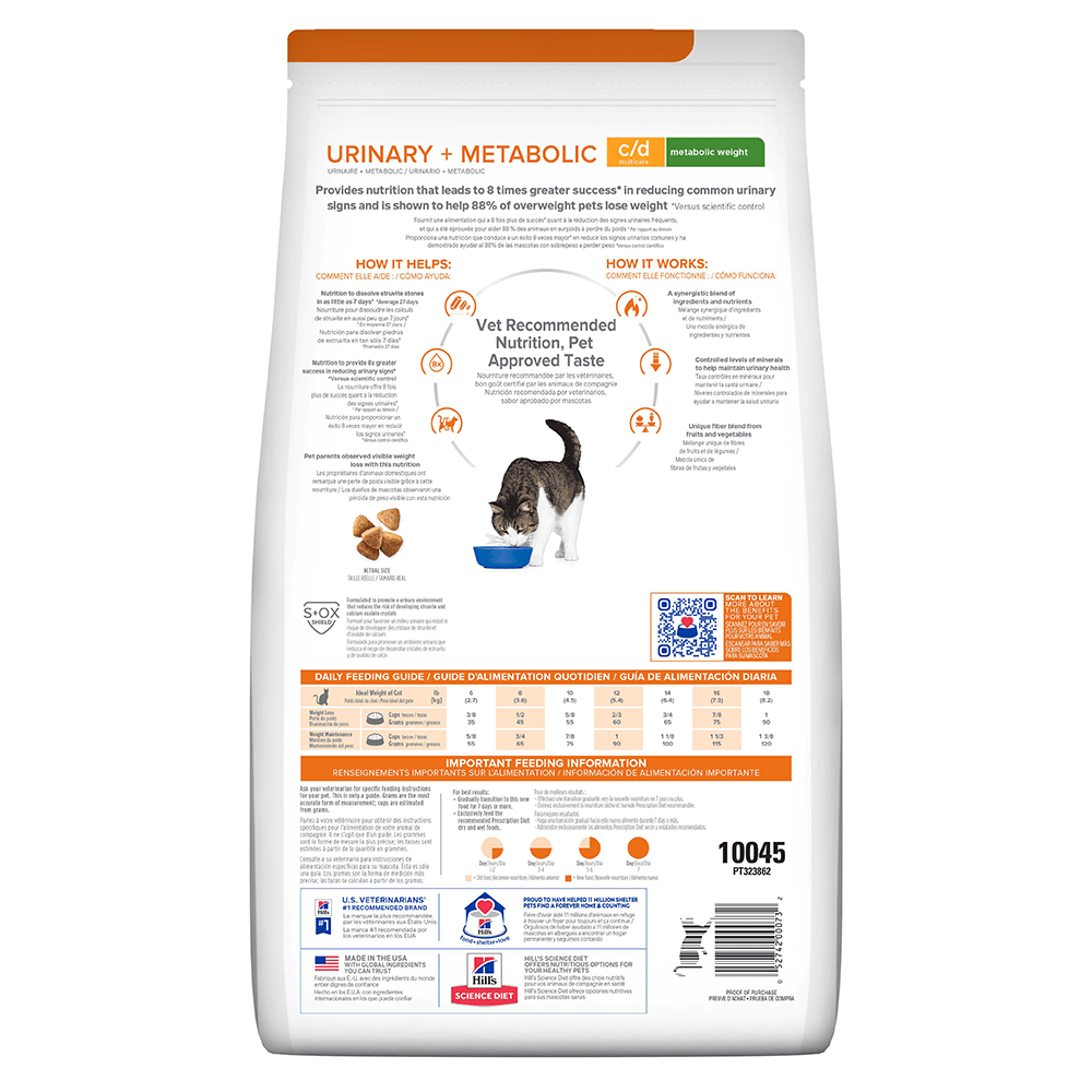 Hill's Prescription Diet c/d Multicare + Metabolic Gato 6,35 lb 2 Hill's Prescription Diet c/d Multicare + Metabolic para gato 6,35 lb