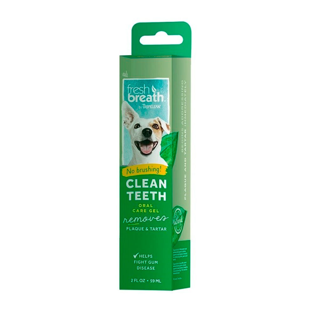 TropiClean Clean Teeth Gel Limpiador Dental Perro 2 oz 2 TropiClean Clean Teeth gel limpiador dental para perro 2 oz