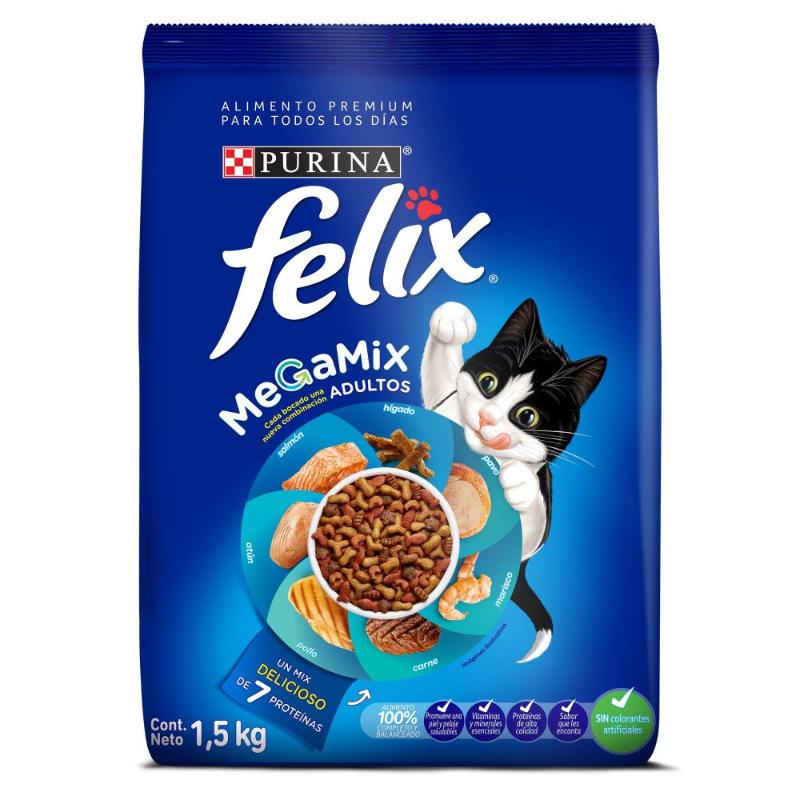Purina Felix Megamix Adultos 2 Purina Felix Megamix Adultos - imagen 2