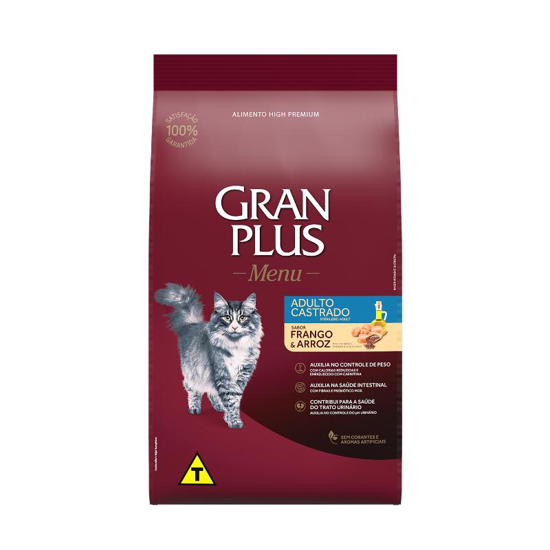 Gran Plus Menú Gato Castrado Pollo y Arroz 1 Gran Plus Menú Gato Castrado Pollo y Arroz